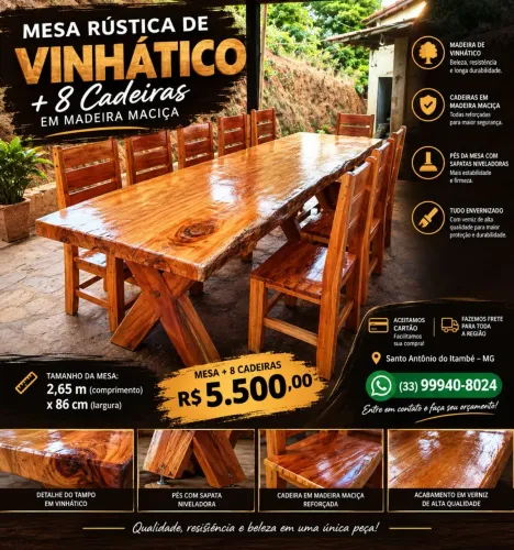 MESA RÚSTICA
