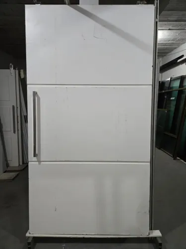 Porta de Correr com Puxador Inox Trilho e Acessórios 