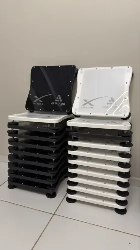 Case teto Indestrutível magnética para Starlink Mini
