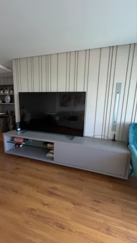 Rack para TV cinza