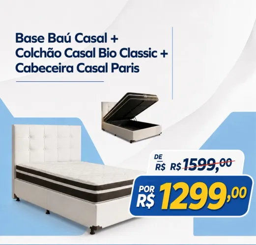 Cama box casa completa com baú / pronta entrega