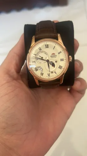 Relógio Orient automático Sun e Moon Ra-ak0007s30b t3xn