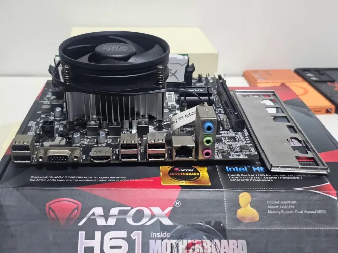 Kit placa mãe + Processador + Memória RAM + Cooler
