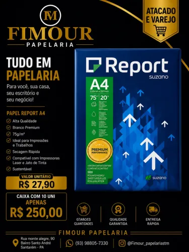Papel Report A4 com o melhor preço!