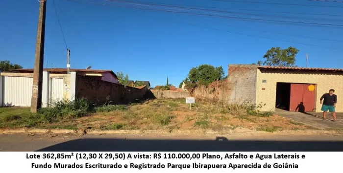 Leia a descrição: Lote 362,85m² (Plano, Asfalto e Agua) Parque Ibirapuera