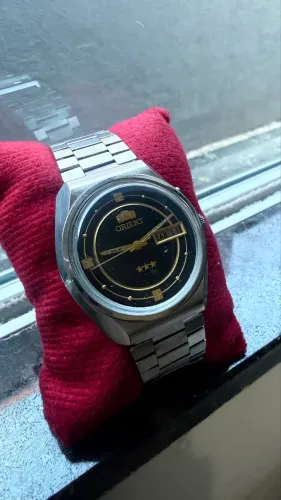 Relógio Orient 3 Estrelas Automático Vintage - 21 Jewels Clássico