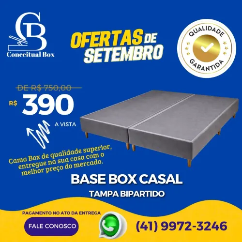 BASE BOX CASAL BIPARTIDO
