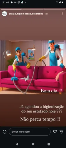 Higienização de estofados