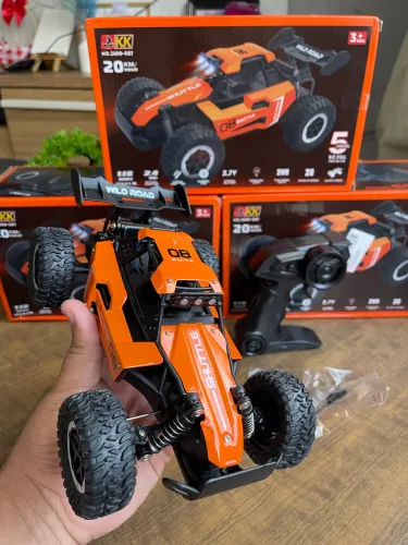 Carrinho de Controle Remoto Off-Road Laranja Lacrado