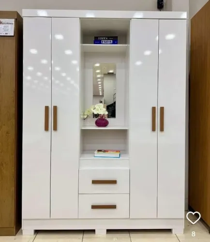 Guarda Roupa Solteiro Capelinha 1.44cm de largura Novo Direto da Fabrica