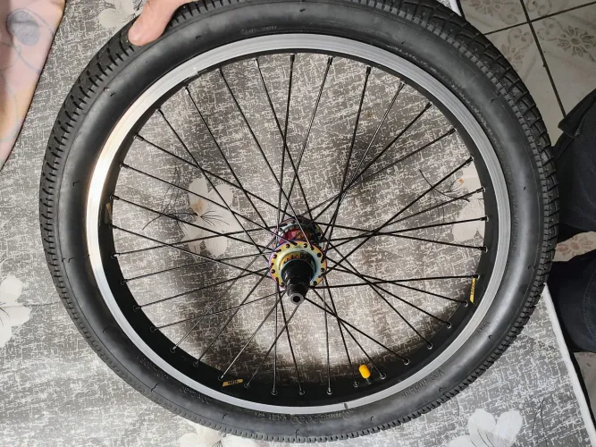 roda BMX aro 20 - completa 