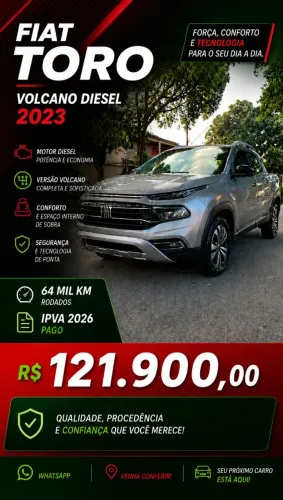 Fiat Toro Volcano 2.0 16V 4X4 TB Diesel Aut. 2023