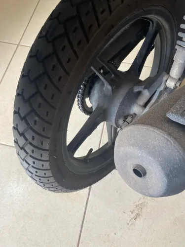 Rodas da Titan 160 C/ pneus novos ( * )