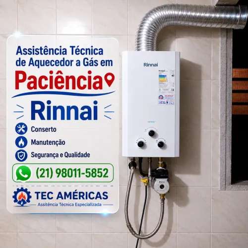 Manutenção Aquecedor em Paciência - Cosmos - Inhoaíba * - Tec Américas 