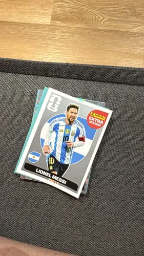 Figurinha extra sticker Messi - Prata