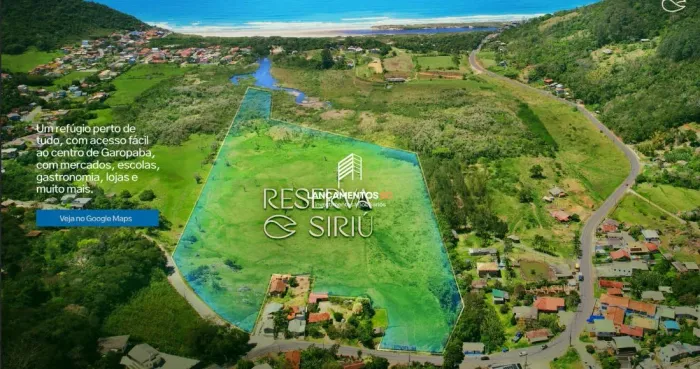 Último terreno disponível, Reserva Siriú, Garopaba.