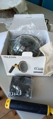 Dome Compatível com GoPro Hero 12/11 / 10/9 Black com Modo Selfie - Telesin
