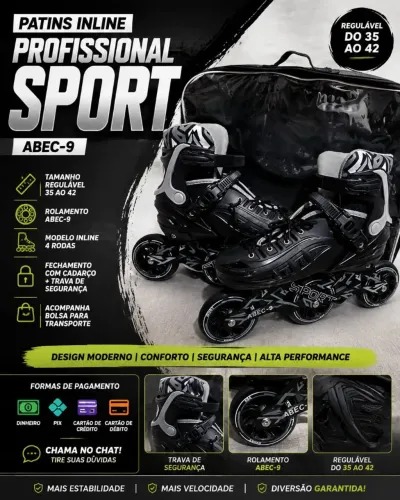 PATINS INLINE PROFISSIONAL