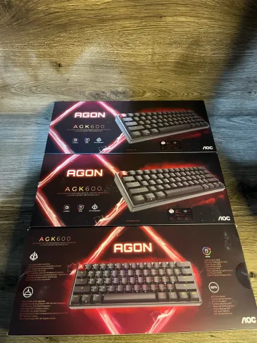 Teclado Mecânico Gamer Agon Agk600 Cherry Mx Red Switch Aoc