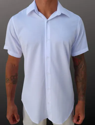 Camisas manga curta lisas