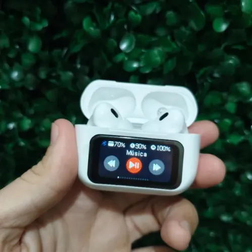 Fone Bluetooth A9 Pro c/ Tela Touch