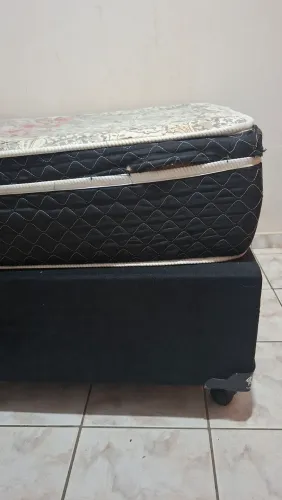 Cama box + colchão de solteiro