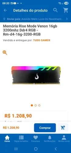 MEMORIA RAM 32GB 2X16 RISE MODE VENOM