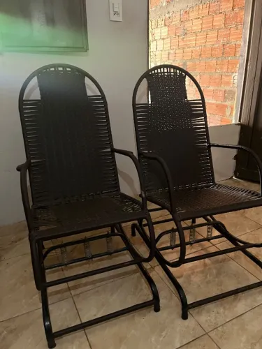 Kit cadeiras de balanço com molas
