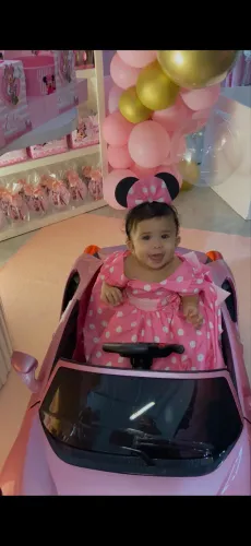 Vestido Minnie rosa