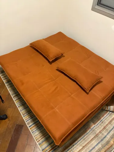 Sofá cama terracota