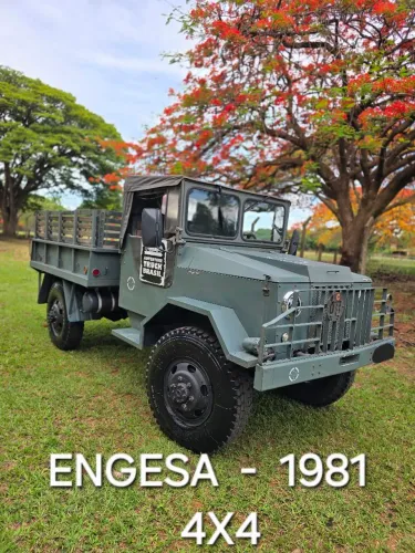 CAMINHÃO EXÉRCITO ENGESA EE-15 4X4 ANO 1981 MOTOR E CÂMBIO MERCEDES BENZ