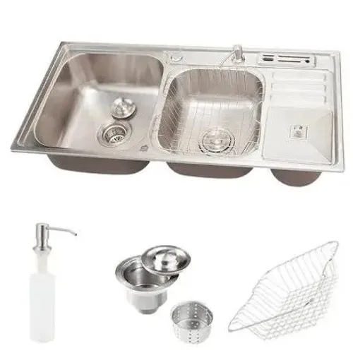 Cuba pra pia com lixeira inox