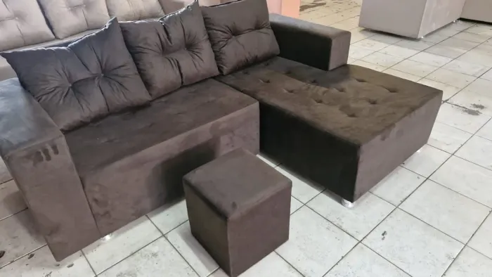 Sofá cheise a pronta entrega promoção aproveite 