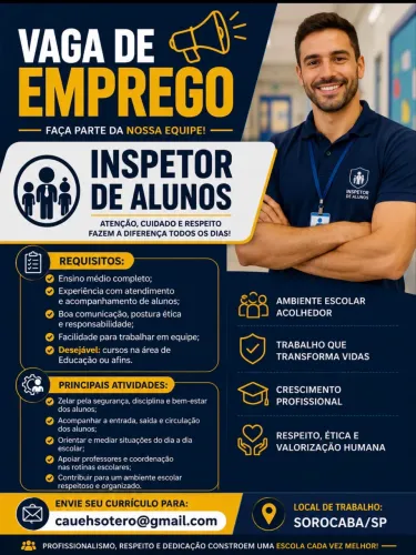 Vaga de inspetor de alunos