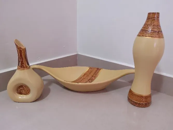 jogo de cerâmica decorativo
