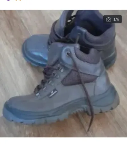 Botas N39 FUJIWARA WBP couro liso ótimo estado