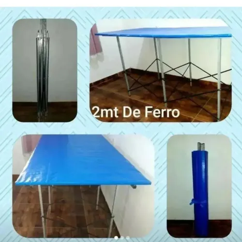 Mesa sanfonada de ferro
