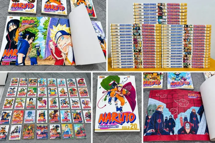 Coleção mangá Naruto Panini Gold