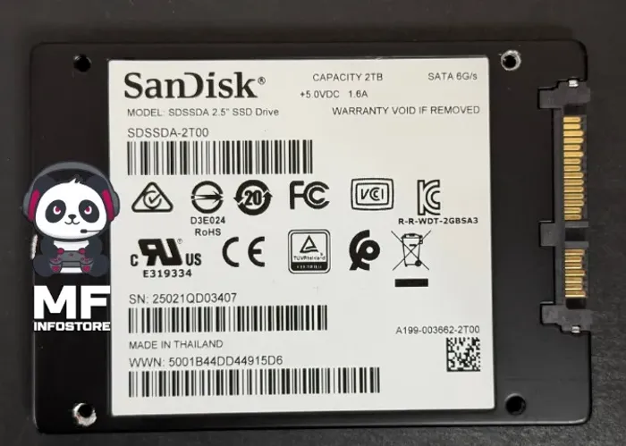 SSD SATA 2TB Sandisk Plus - Saúde 100%