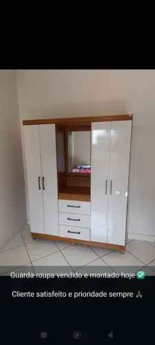 Guarda roupa novo direto da loja, entrego e monto no mesmo dia!