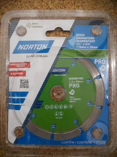 Disco diamantado segmentado norton