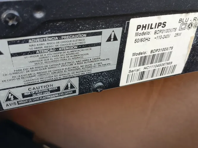 Blu-ray dvd player Philips funcionando 