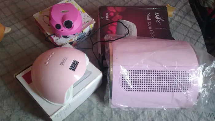 Cabine motor e sugador unha em gel