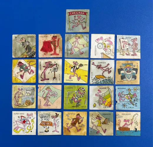 Tazos e Figurinhas Pantera Cor de Rosa Elma Chips Original Raro 1984