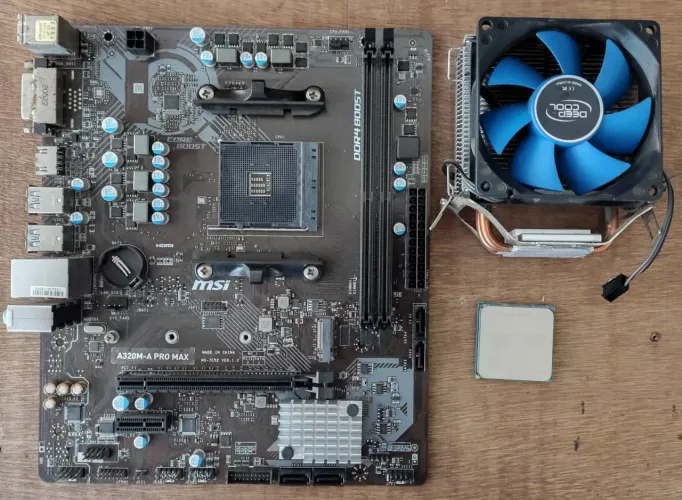 PLACA MAE+PROCESSADOR+COOLER+AMD+RZ5