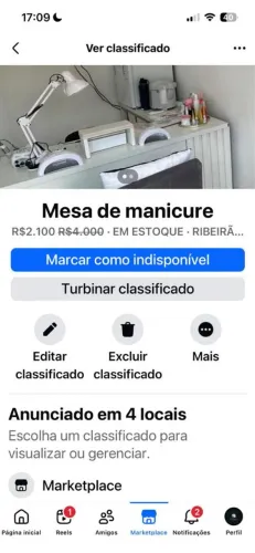 Mesa manicura