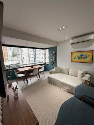 APARTAMENTO BARRA CHAME-CHAME 3/4 COM SUÍTE E DEPENDENCIA | VARANDA INTEGRADA.