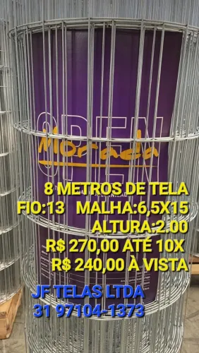 8 METROS DE TELA GROSSA