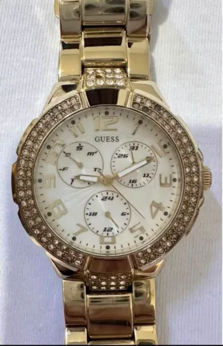 Relogio Guess Dourado ORIGINAL G13537L