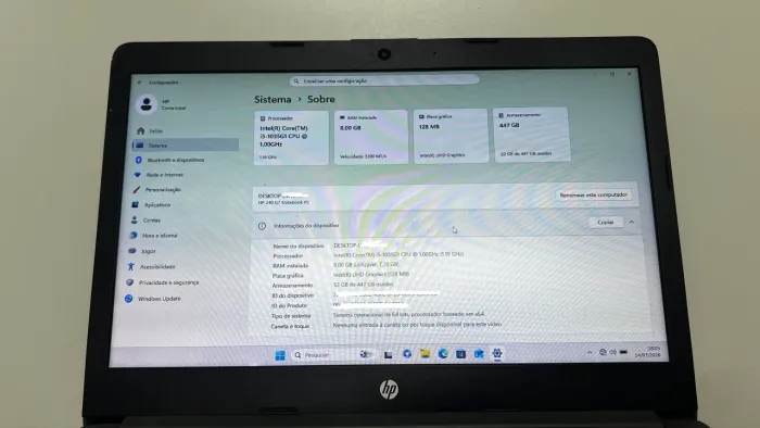 Vendo notebook HP